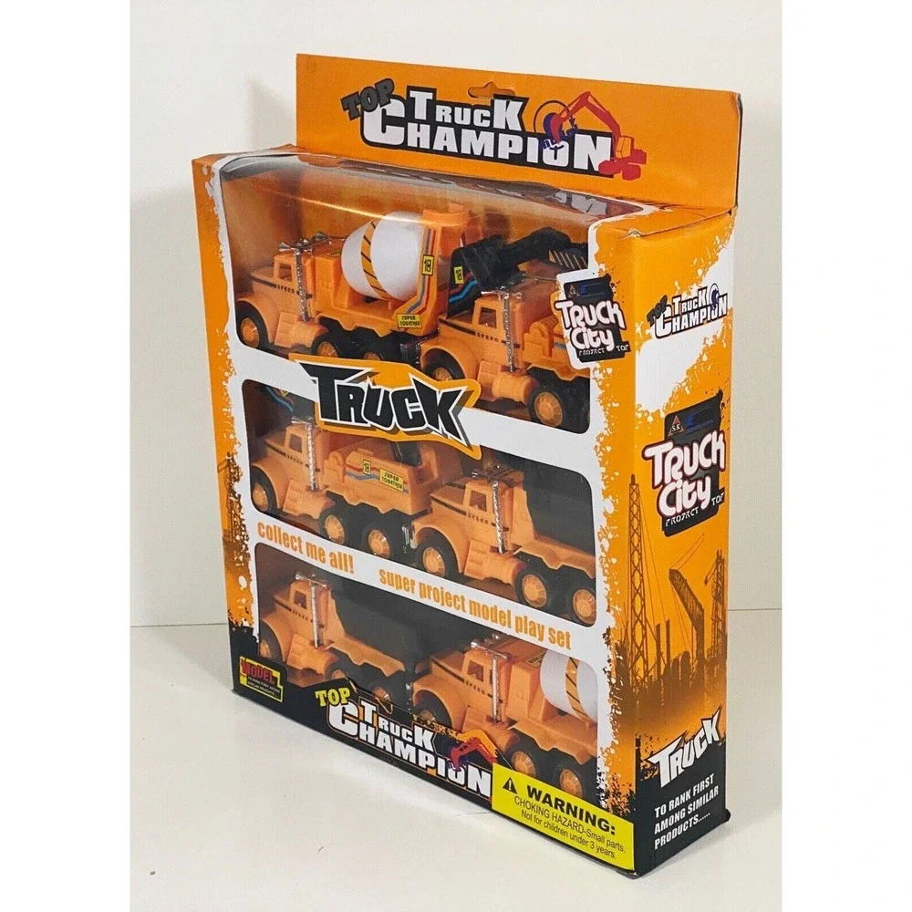 Friction Powered Construction Trucks‎ Cement Mixer Scoopers Haulers (BRAND NEW)